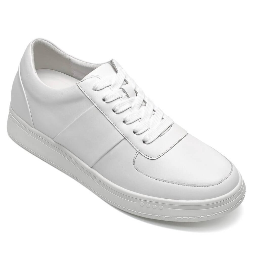 CHAMARIPA 6cm/2.36" elevator shoes Height Increase shoes men white sneaker